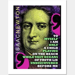 Isaac Newton Inspirational Quote 1 Posters and Art